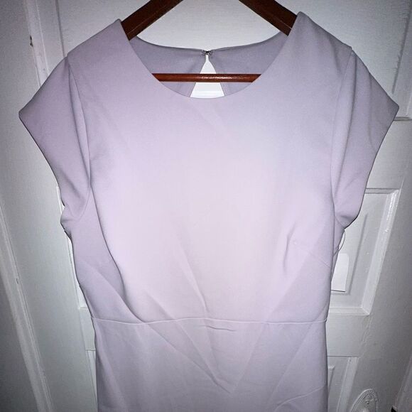 Threads | NWT Cap Sleeve Open Back Trumpet Gown w/ Front Slit Size 18 - Picture 9 of 11